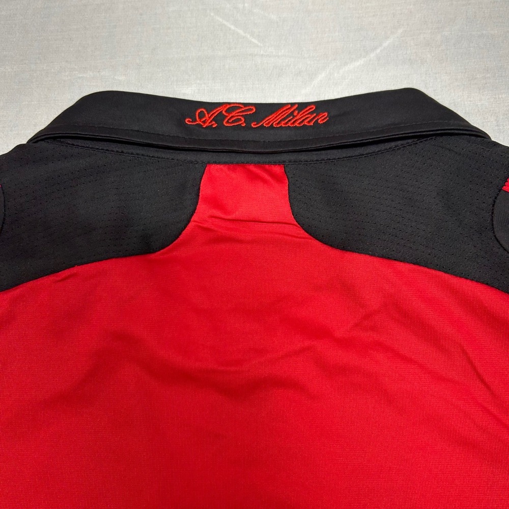 Adidas AC Milan 2008-2009 Home Jersey Bwin Red Black Mens 2XL ClimaCool - Picture 9 of 11